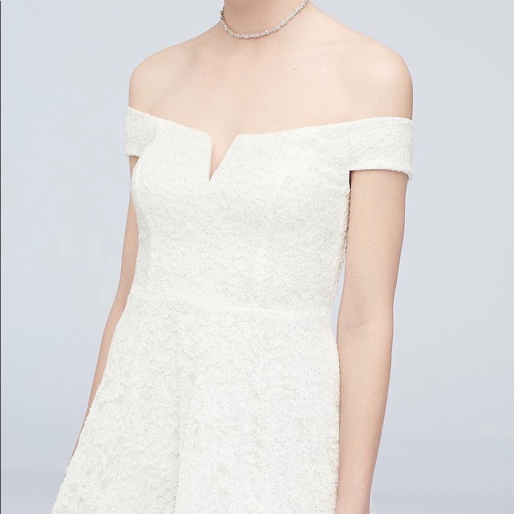 City Triangles off-the-shoulder skater dress